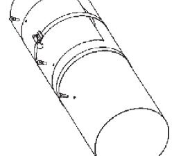 Aldes Inspectieluik (buismof voor vlinderbrandklep en MR) Ø125mm Brandklep