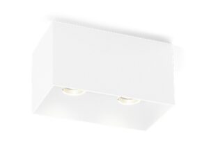 Wever & Ducre DUCRE BOX 2.0 PAR16 textuur wit GU10 plafond binnen Plafondarmaturen