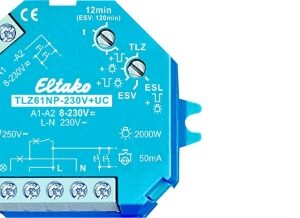 Eltako - Minuterie escalier electr multif 1NO 16A - TLZ12D-PLUS