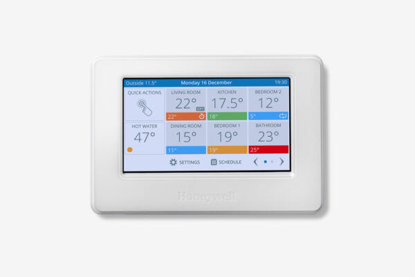 Honeywell Home Evohome Wifi bedieningseenheid met kleuren touchscreen en Wifi class: VIII Thermostaten