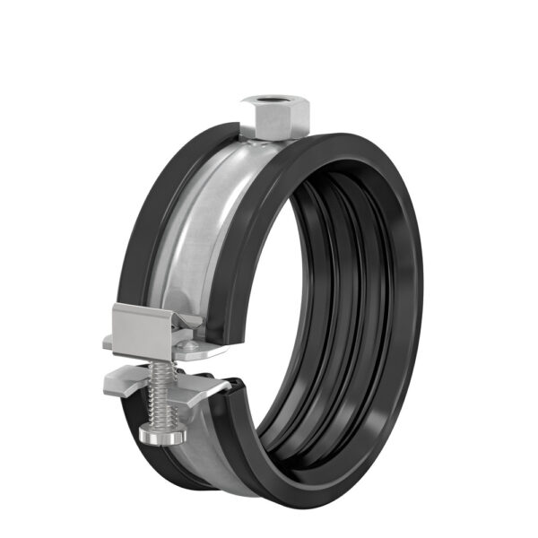 Beugel 17-19mm x M8 Beugel met rubberinlage