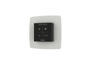 Duco vocht ruimtesensor RF/wired zwart Ruimtehygrostaten